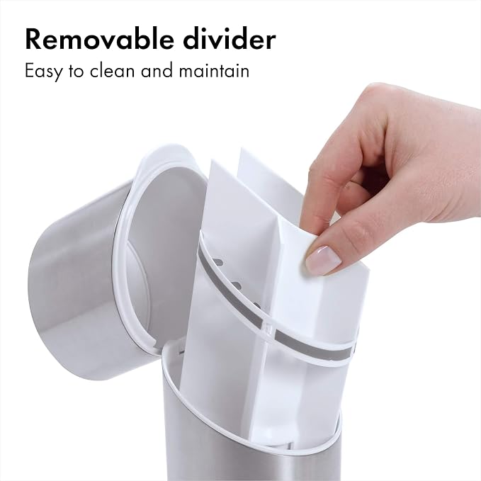 Stainless Steel Toothbrush Organizer with Lid