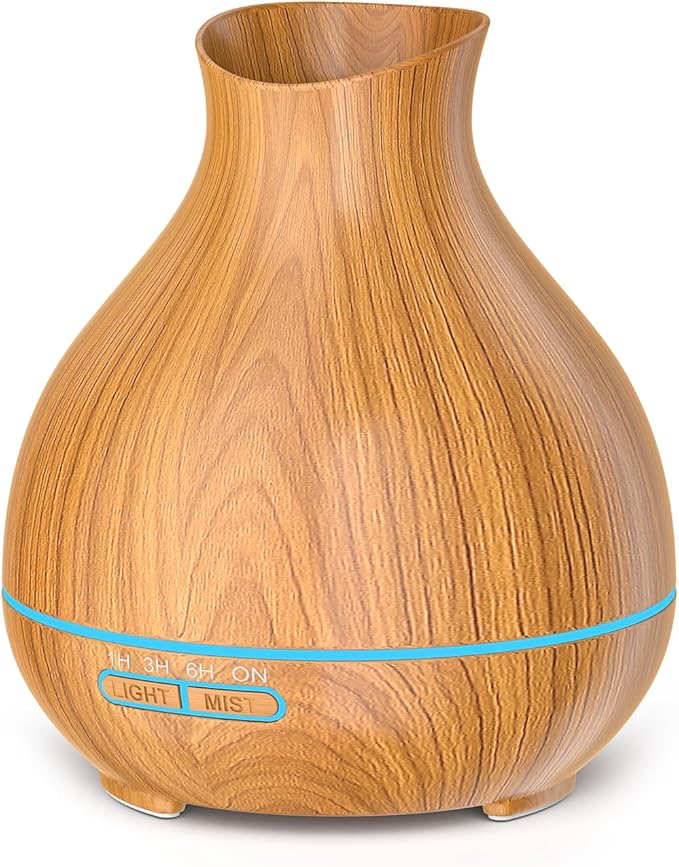 Wood Grain Aromatherapy Diffuser with Timer